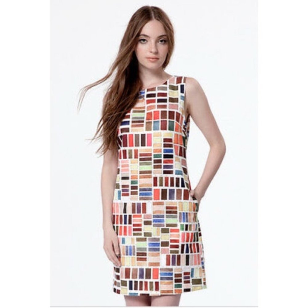 Dear Creatures Paradise Paint Chip Dress XS